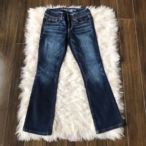 American Eagle Kick Crop Jeans 0 Short